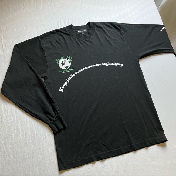 Shadow Hill logo text graphic long sleeve crew neck T-shirt - Picture 1 of 5
